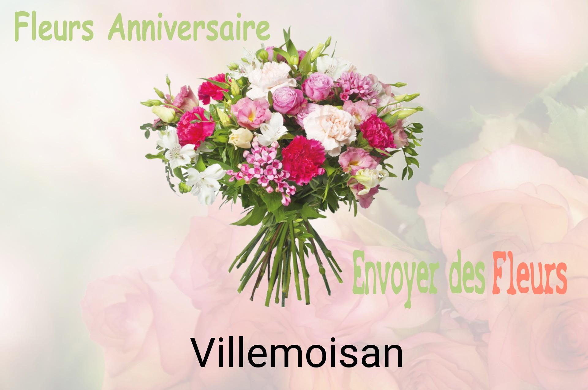 Bouquet de fleurs d’anniversaire livré à Villemoisan