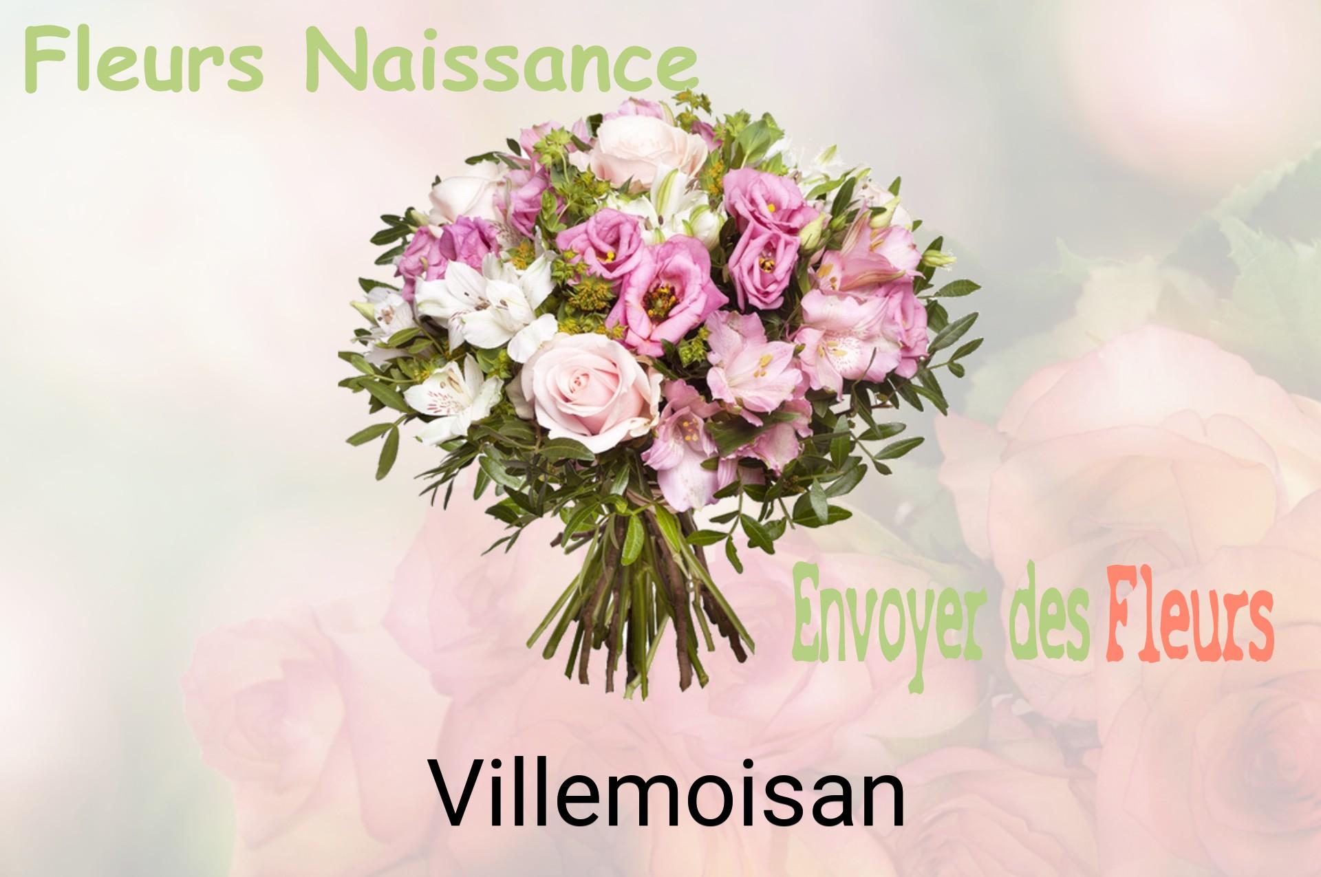 Bouquet de fleurs de naissance livré à Villemoisan